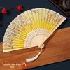 Traditional Chinese Folding Fan for Women and Children - Portable, Small, Perfect for Hanfu, Qipao, Dance, and Summer Use