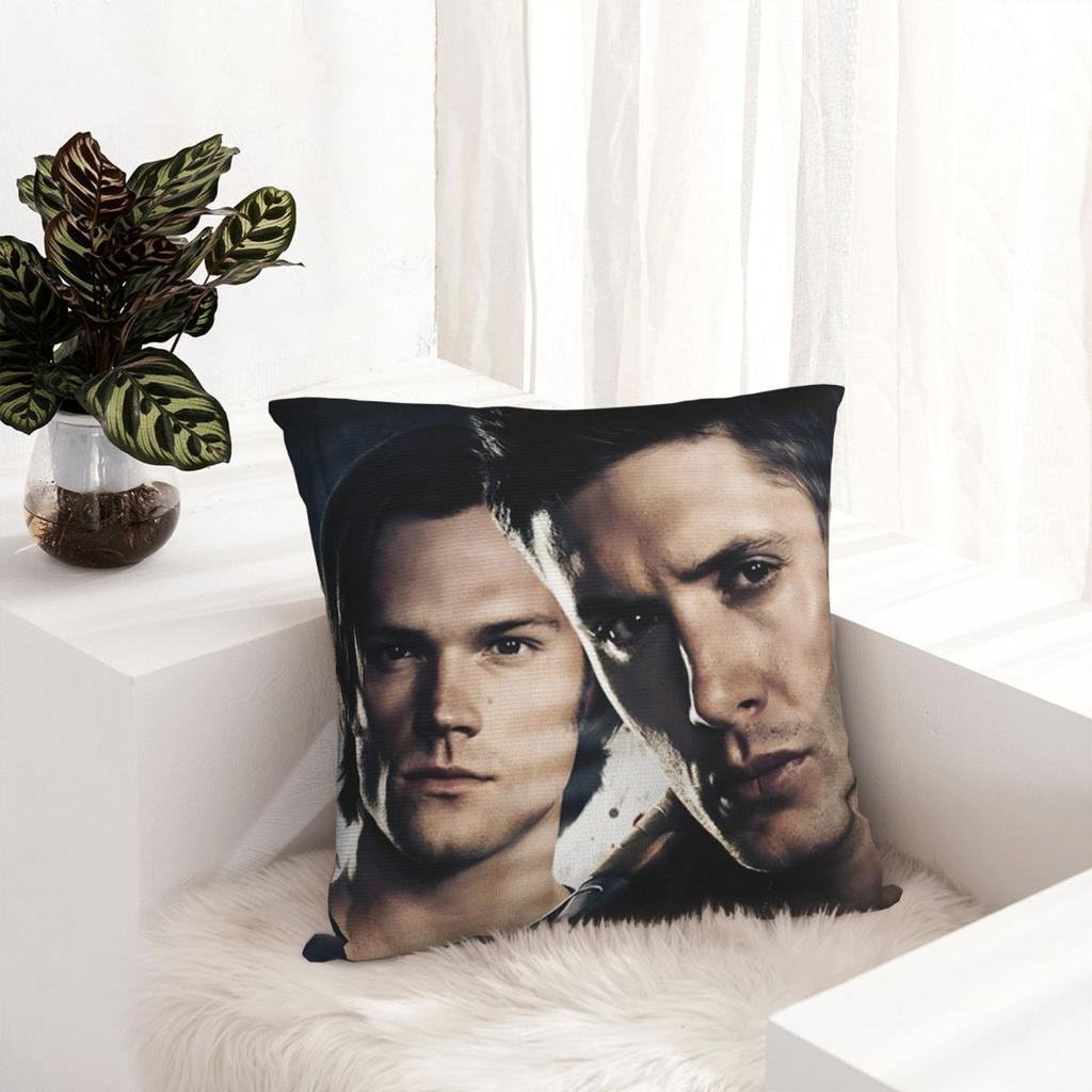 Dean Winchester Supernatural Television Pillow Cover Cushion Cover Pillow Case Kawaii Pillowcases For Sofa Home Decoration