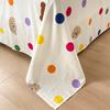 Colorful Polka Dot Bed Sheet Set Kid Cartoon Bear Single Soft Bedding with 2 Pillowcases Adult Bedroom Decoration King Bed Cover