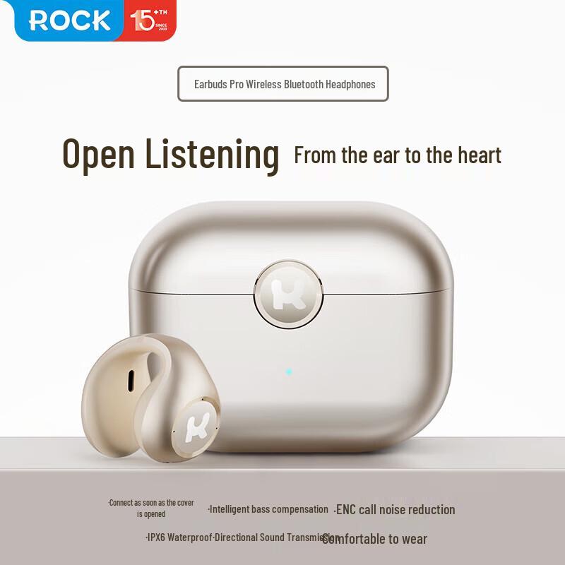 ROCK True Wireless Bone Conduction Ear-Clip Headphones