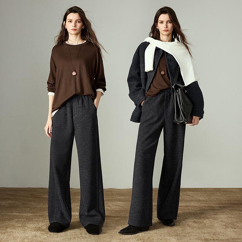 Chuyu Women's Casual Wide-Leg Knit Pants