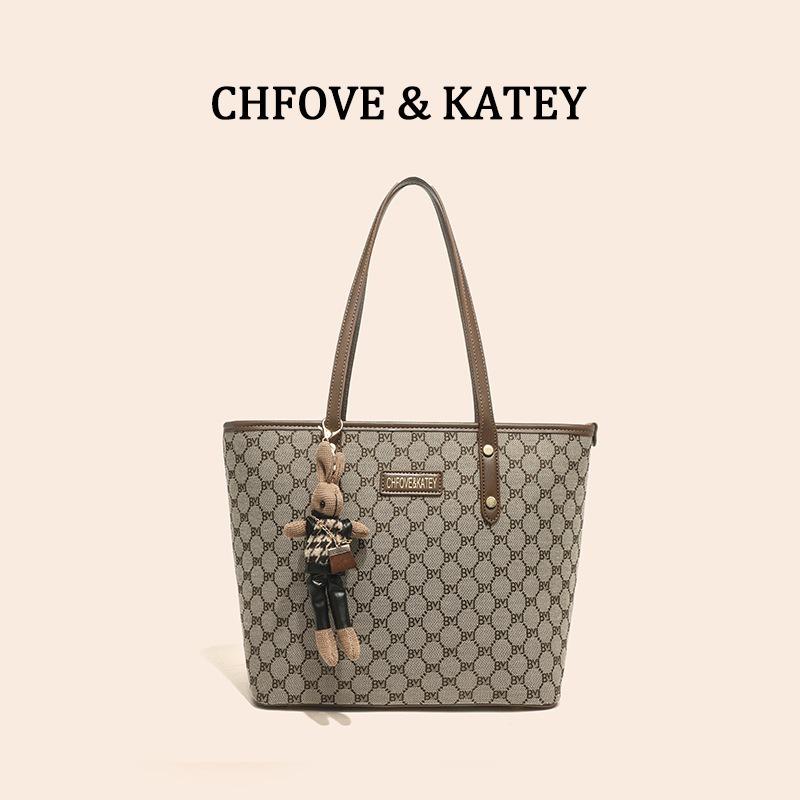 Printed Alphabet Shopping Simple Tote Bag Large Capacity Mommy Bag Commuter Underarm Bag