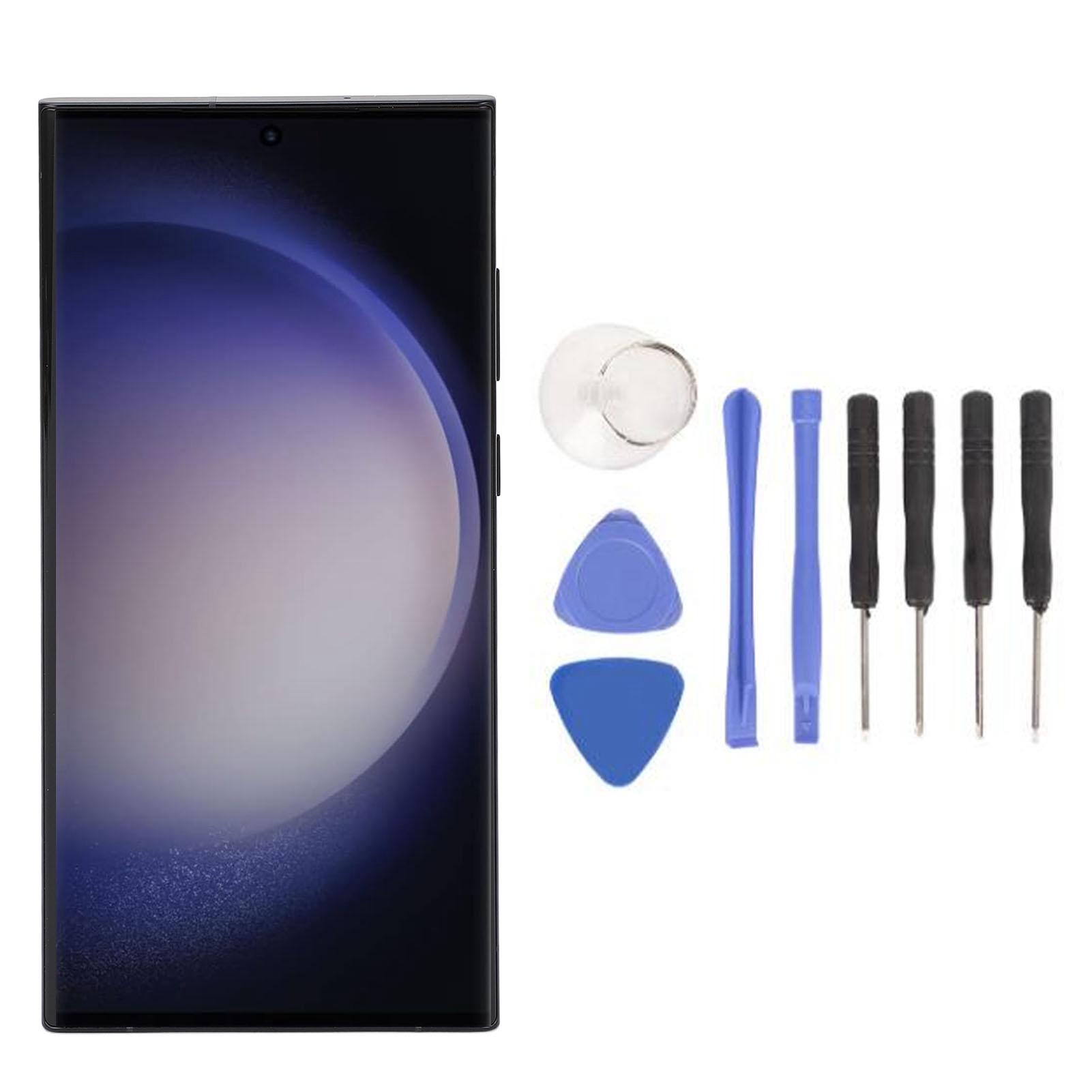 

Сенсорный экран для дигитайзера в сборе для Galaxy S23 Ultra 5G SM S918B 6,7-дюймовый экран телефона Matte Black