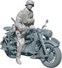 Sol Model WWII German KS750 Military Motorcycle with Field Military 3D Printer MM900 1/35 Police, Kit, (Motorcycle)
