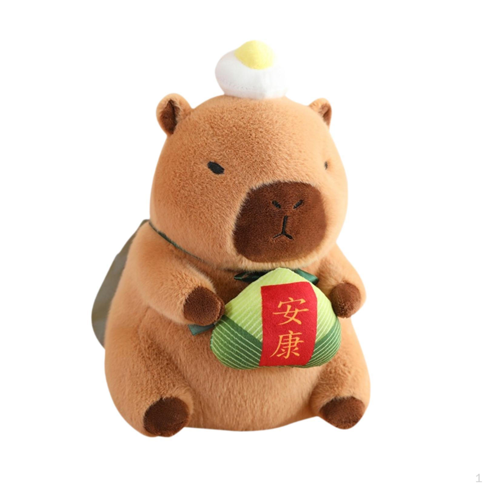 

Капибара, плюшевая игрушка, кукла, подушка, удобный орнамент, мягкие игрушки для детей Zong Leaves 30cm