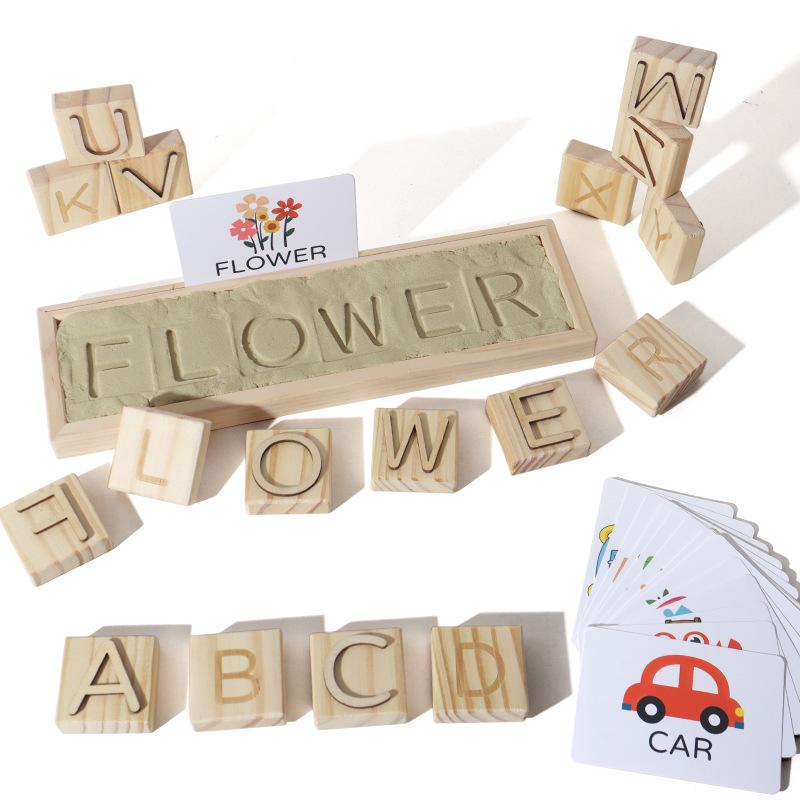 Educational Sand Printing Game: Letters & Numbers for Ages 1-3, Phonics & Spelling Toy