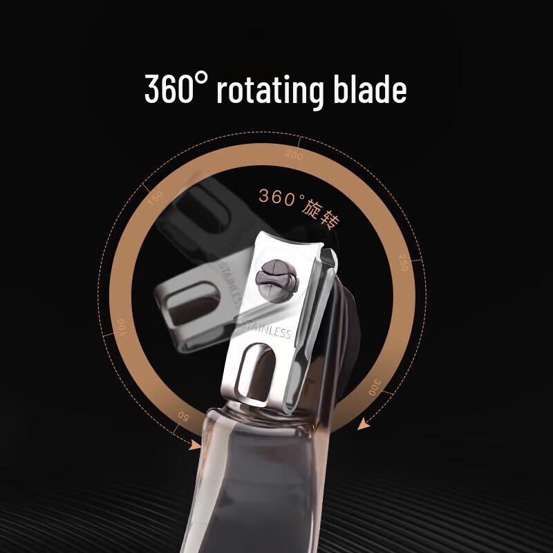 ZWILLING Anti-Spritz 360° Drehbarer Nagelknipser mit Feile