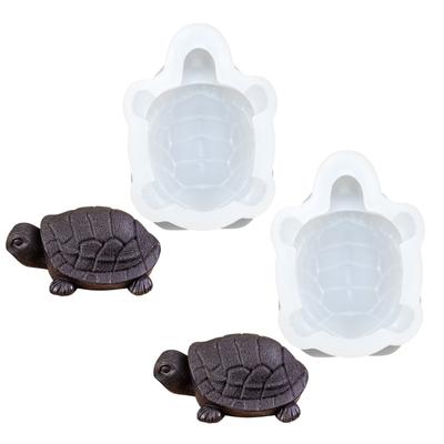 Packung mit 2 Schildkröten Silikonformen Schokoladenformen Fondantformen Backformen Kuchen Dessert Herstellungsformen Silikonstruktur