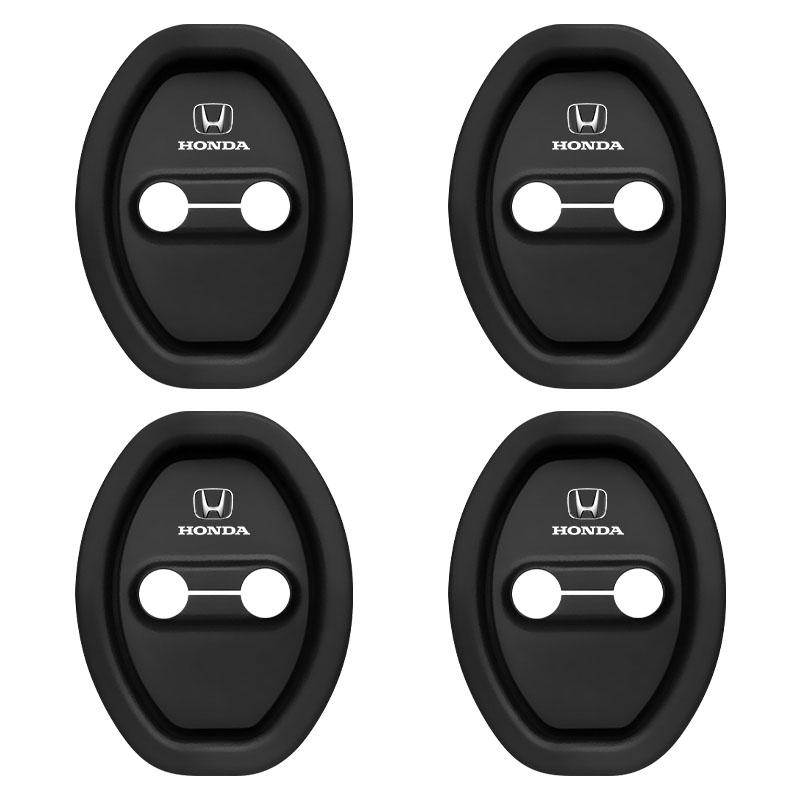 4Pcs Car Door Stopper Cover Door Lock Protective Covers For Honda Fit Mugen Insight Type S R VTEC Modulo Vezel RR SiPilot Fit XRV CRV HRV Dio