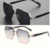 2 Pairs of New Half Frame Trimmed Glasses Suitable for Both Men and Women Square Shaped Regular Decorative Glasses