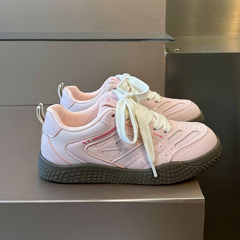 

Розовые дексуновые кроссовки из двойной сетки женские уродливые милые осенние новые шикарные нишевые корейская версия дышащие спортивные Форрест Гамп белые кроссовки 40 розовый