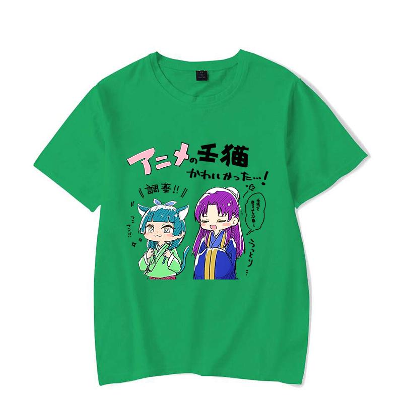 

Новая футболка с принтом «Дневники аптекаря», с коротким рукавом, повседневная, летняя, модная, аниме, Харадзюку, с коротким рукавом, женская, мужская, топ 4XL