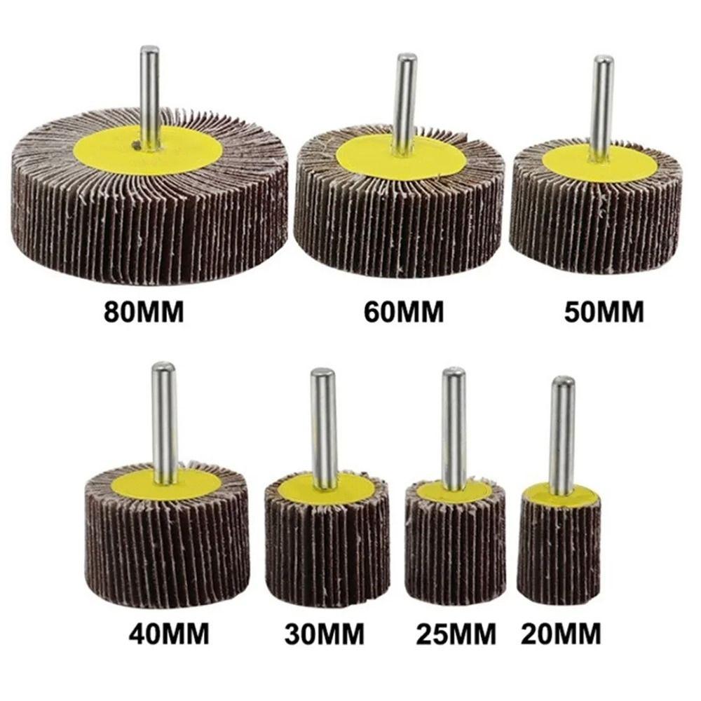 1Pcs Grinding Accessories Sanding Flap Wheel 6mm Shank Sandpaper Polishing Disc  For Drill