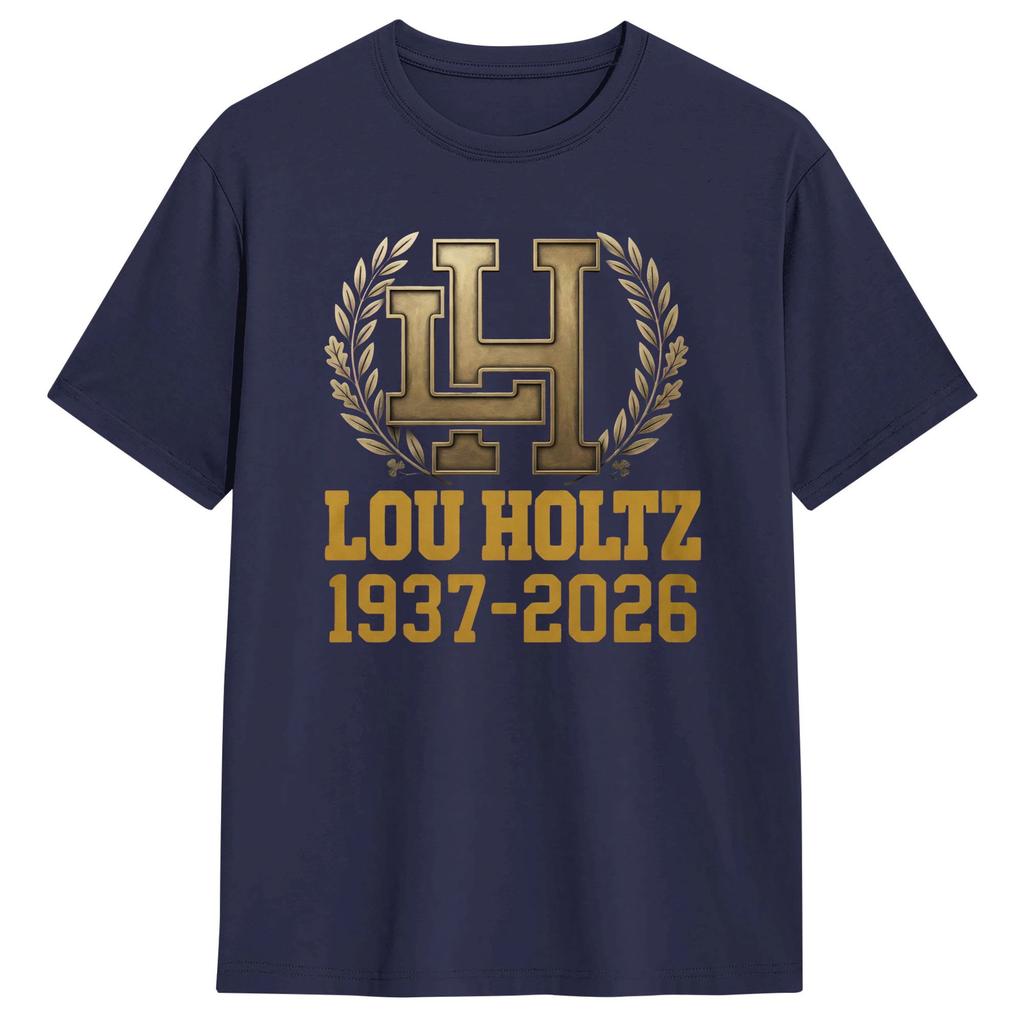 Lou Holtz 1937 2026 T-Shirt Strand Reines Baumwoll-T-Shirt Für Mann Harajuku Lässiges T-Shirt Kurze Ärmel Streetwear Kleidung