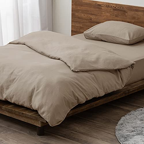 

Iris Ohyama Smooth Waffle Duvet Cover, Single Size, Stays Dry and Comfortable Even When You Sleep, Features a Three-Dimensional Textured Grid Fabric,