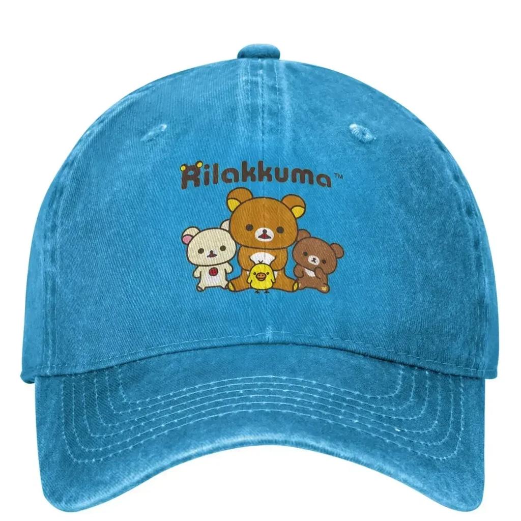 Rilakkuma Logo Casual Baseball Cap Spring Trucker Hat Wholesale Tennis Skate Hip Hop Hats UnisexTeens y2k Cool Baseball Caps