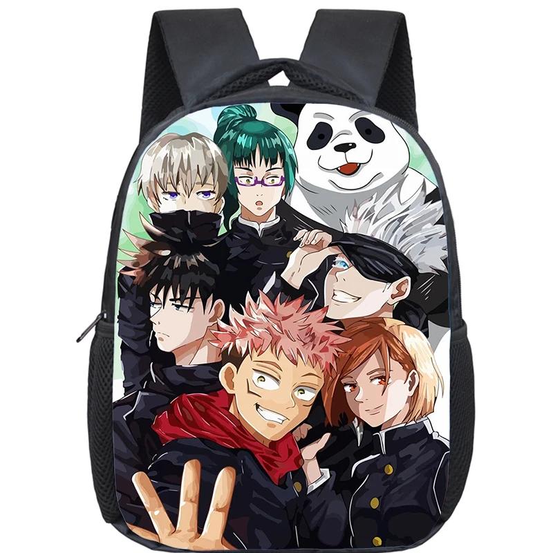 Anime Jujutsu Kaisen Backpack Boys Girls Kindergarten Book Bag Children School Bags Manga Gojo Satoru Yuji Itadori Backpack Gift