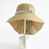 Children's Outdoor Sun Hat with Neck Protection, Windproof Wide-Brim Hat for Boys and Girls