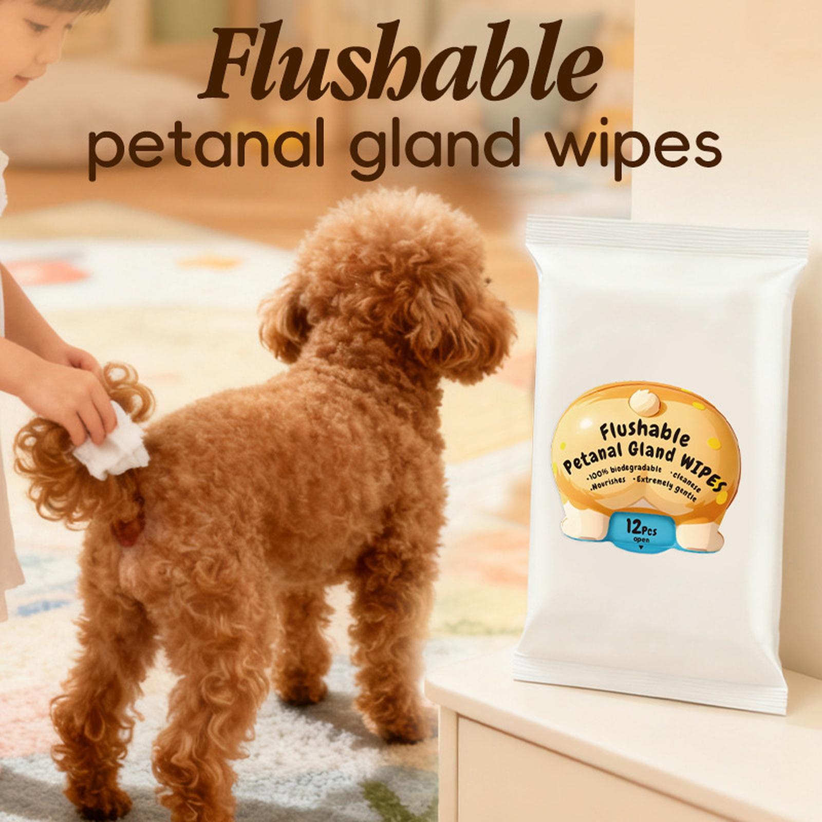 

Cross-Border Pet Wet Toilet Paper Disposable Dog No-Rinse Cleansing Wipes one size білий