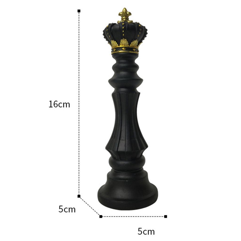 International Chess Sculpture Ornament Figurine Office Artwork Craft