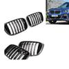 Glossy Black Front Kidney Grille Single & Double Slat Racing Grill for BMW G01 X3 G02 X4 Pre-Facelift 2017-2022 Direct
