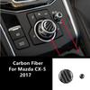 Car Gear Shift Panel Handbrake Panel Decorative Cover Trim Strips Carbon Fiber Stickers For Mazda CX-5 Car Interior