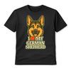 I Love My German Shepherd Cute Dog Unisex T-Shirt GSD Lover Graphic Tee Gift