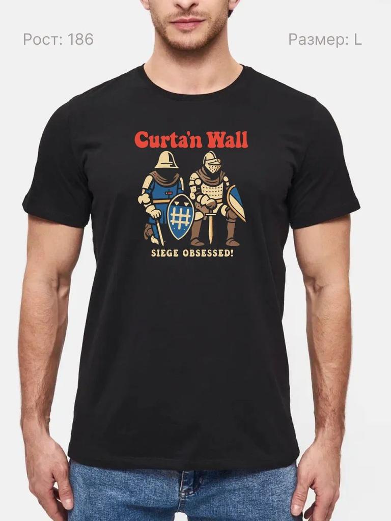 T-Shirt Curta'n Wall Fan Art Metal