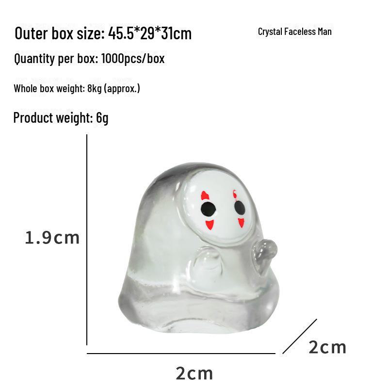 

Безликий мужской череп хрустальные украшения - маленький призрак подарок на Хэллоуин, модные украшения