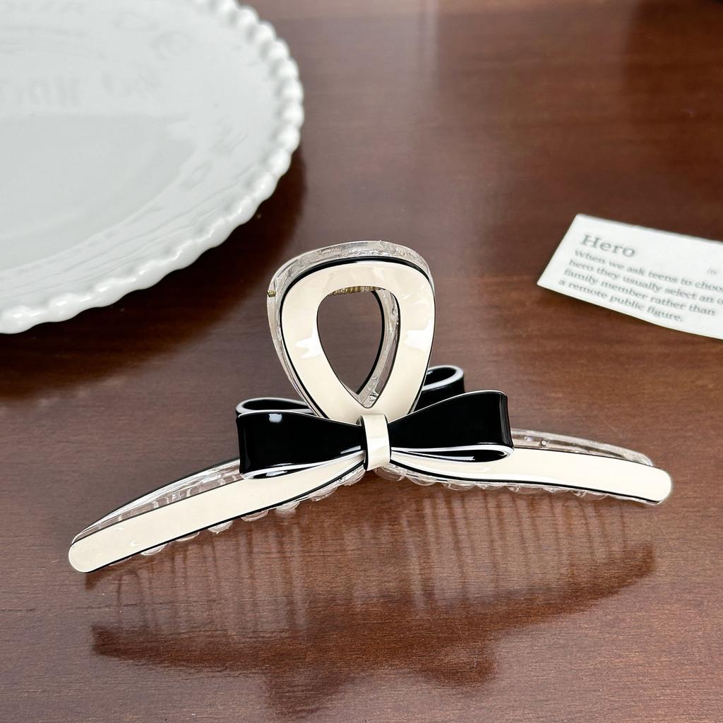 Premium Acetate Hair Claw Clip With Beautiful Bow For Sophisticated Women's Hair Accessories