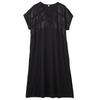 Short Sleeve Plus Size Black Vintage New In Dresses for Women Casual Loose Long Summer Dress