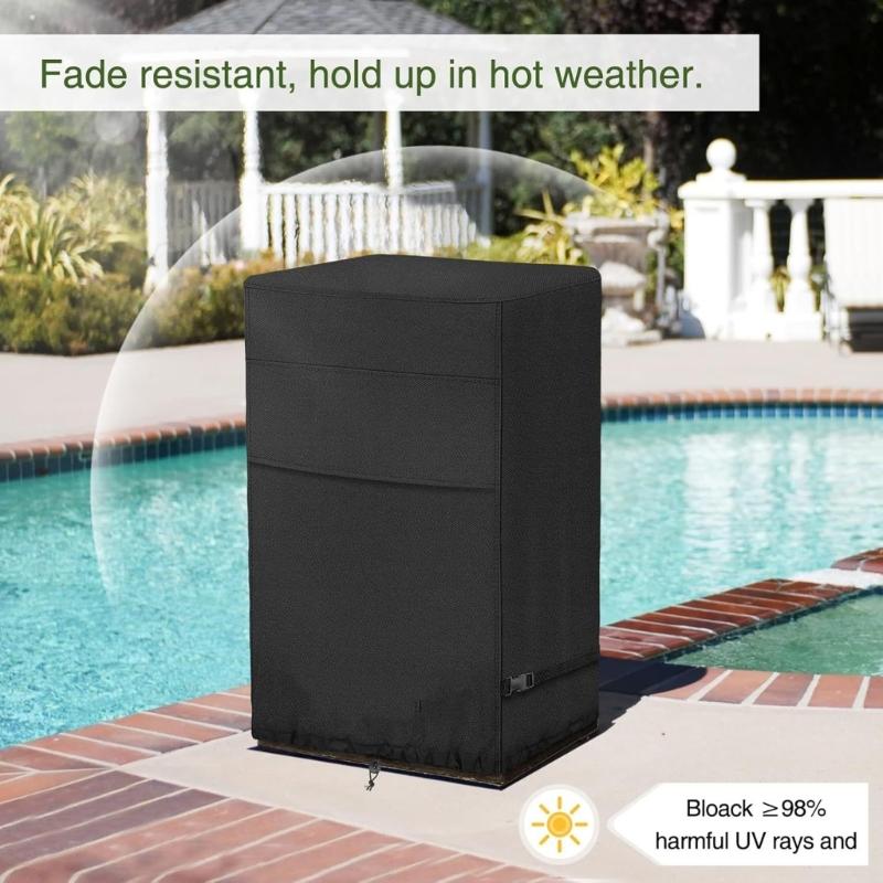 Telo di copertura per colonna antincendio impermeabile e resistente in acciaio 420D, protezione per esterni, pieghevole, soluzione di stoccaggio.