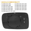 For BMW E46 3-Series 1999-2006 E65 E66 E67 7-Series 2001-2008 Left Right Rear View Lens Split Mirror Heated Glass Rearview Lens