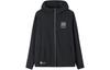 Men's ANTA Running Collection Jackets Men's Black Hooded Moderate Straight Fit
