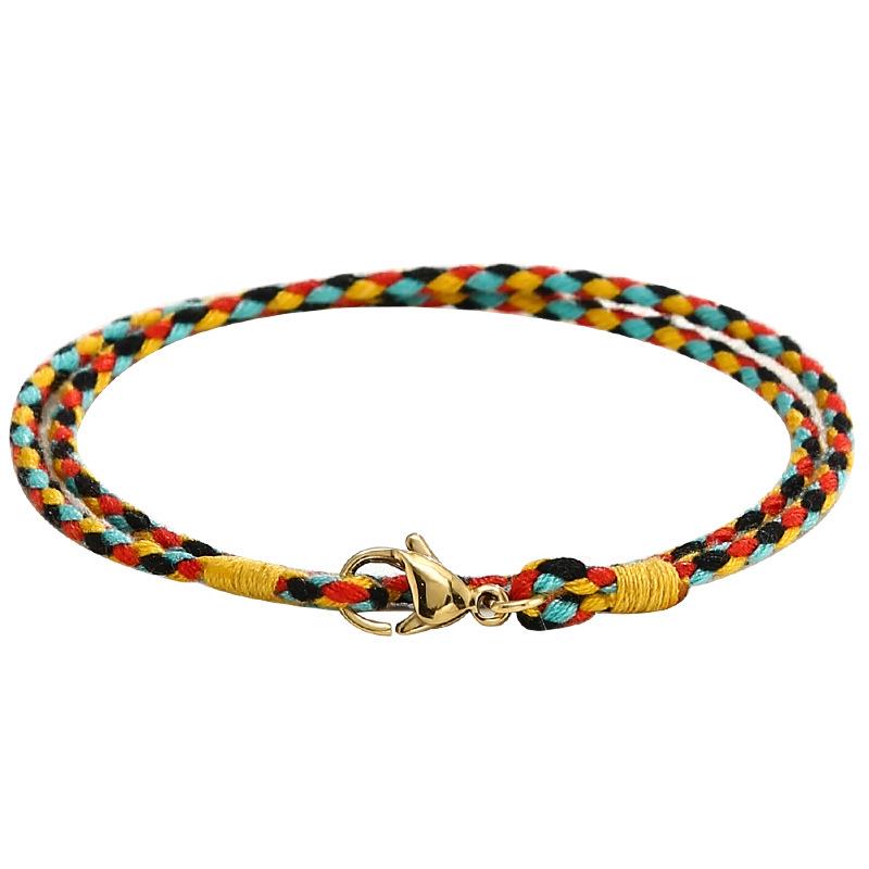 Handmade Braided Necklace: Colorful Soft Rope Lanyard & Women's Clavicle Chain Pendant