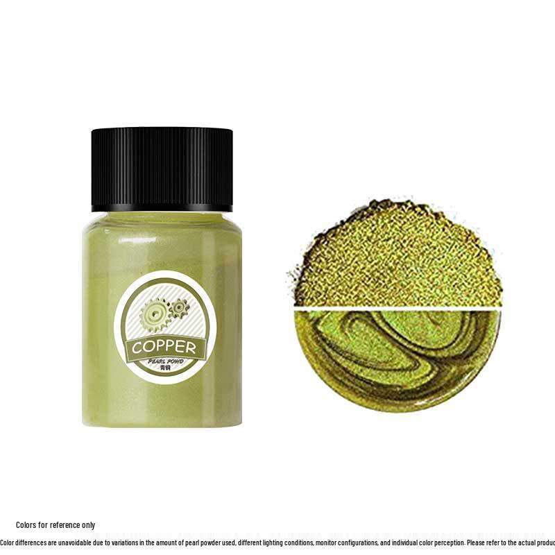 Mermaid Slime & Epoxy Mica Powder - 30 Colors Pearlescent Crystal Clay in Large Bottle