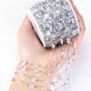 0.5M 1M PVD Plated Stainless Steel Chain Crystal Flowers Shape ABS Pearl Beaded Chains for Women DIY Handmade Necklaces Bracelet
