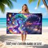 Tree of Life Theme Beach Towel Personalized Custom Name & Text Soft Quick Dry Beach Towel for Swimming Travel