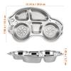Compartment Dinner Plates Divided Plate Stainless Steel 1pack