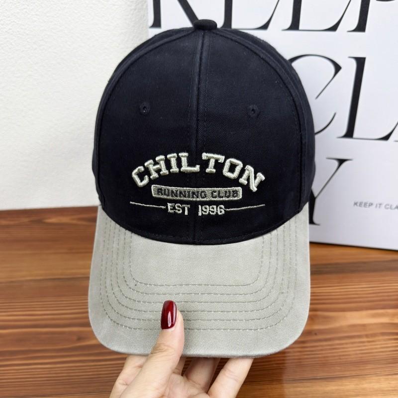 

Chilton1996 Vintage Baseball Cap With Wide Brim For Men And Women Sun Protection чёрный