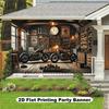 2D Plane, 2D Plane Banner, 1 Pack of Motorcycle Garage Party Banner - Yzb
