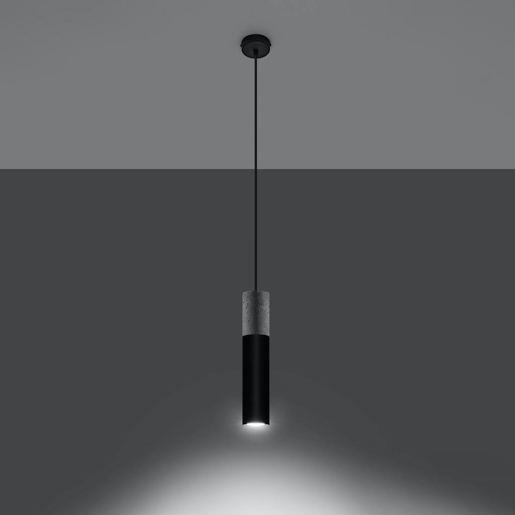 Borgio 1 black hanging lamp
