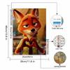 DIY Diamond Painting Handsome Fox Cross Stitch Kit Mosaic Art Diamond Painting Full Circle Diamond Home Decoration
