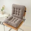 Chenille one-piece chair cushion solid color simple sedentary bay window backrest cushion office chair cushion