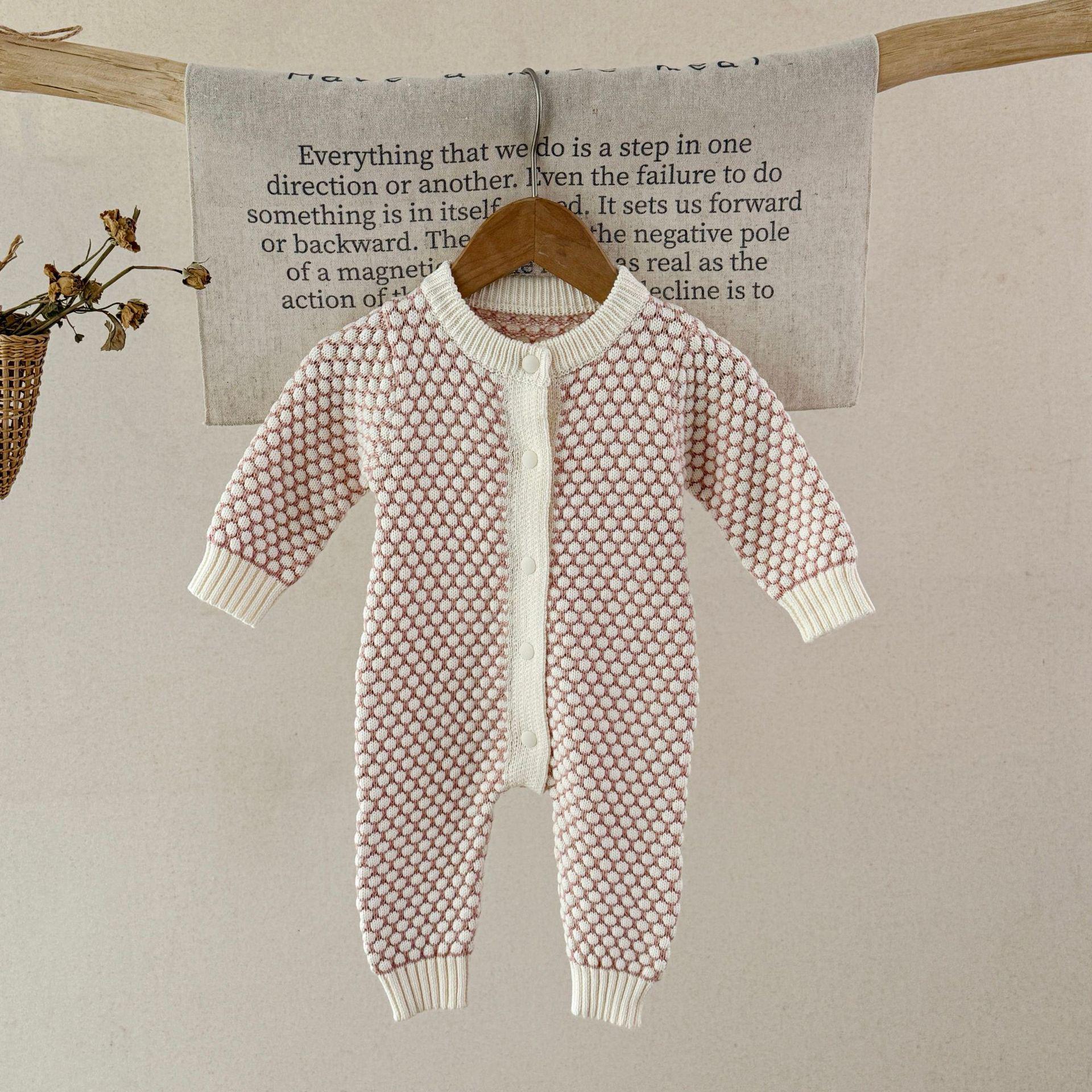 

Весенне-осенний ромпер для девочки в корейском стиле с двухцветным 3D дизайном в виде пузыря 73cm абрикосовый/розовый