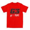 T-shirt Rider Pecco Bagnaia 63 Estiva Streetwear T-shirt Cotone Harajuku Maglietta per Uomo Manica Corta Stampa