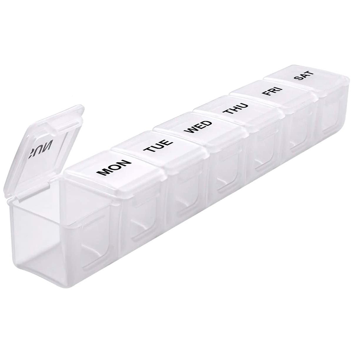 

7/14/28 Days Pill Medicine Box Weekly Monthly Tablet Holder Storage Organizer Container Case Pill Box Splitters