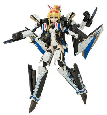 Aoshima Bunka Kyozai VFG Macross Delta VF-31J Siegfried 35º Aniversário Kit Modelo de Plástico Pré-Colorido MC-02, Aproximadamente 155mm de Altura