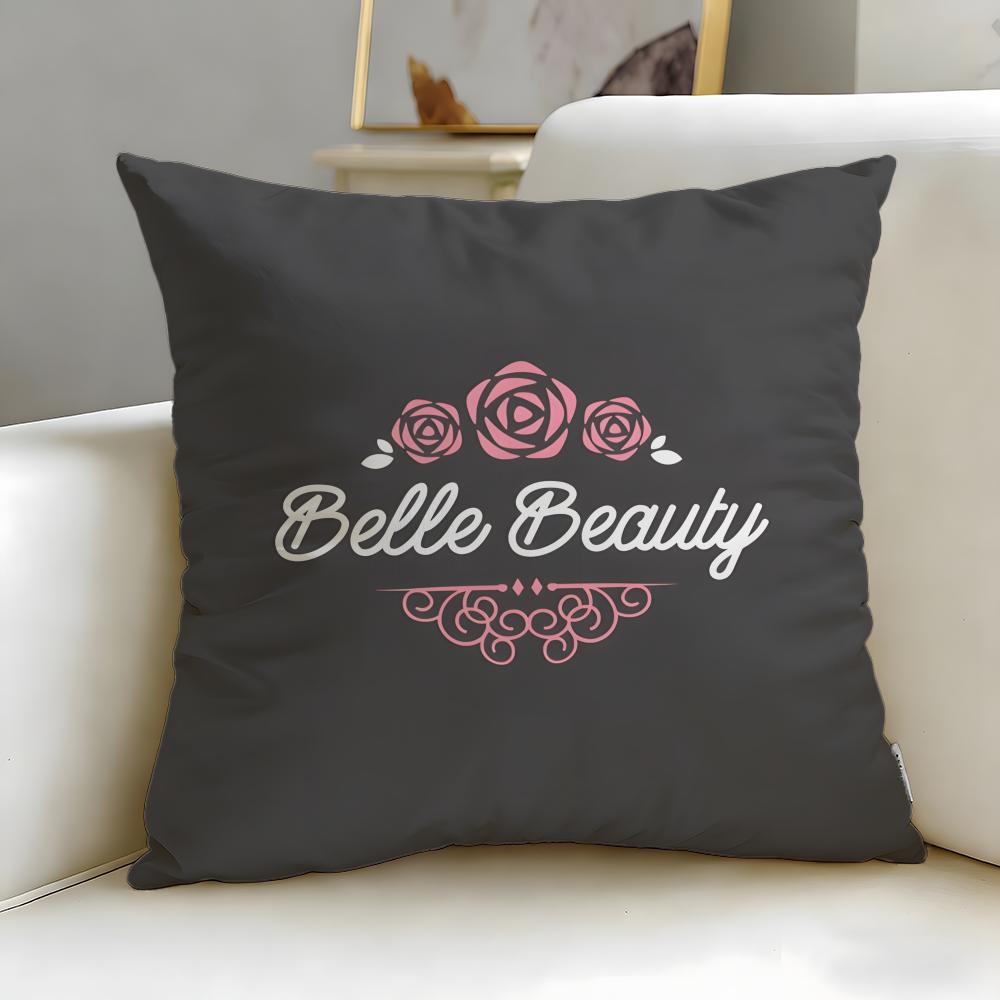 Classic Anime Movie Belle Cushion Cover Soft & Easy-Wash Pillow Case – Versatile for Couch, Bed, Travel and Office