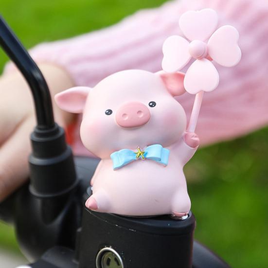 Bike Animal Decoration with Rotating Windmill Adorable Appearance Waterproof Animal Figurine Bicycle Accessories